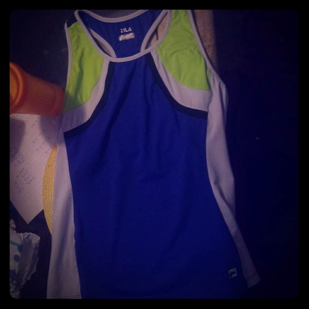 A filas athletic shirt and skirt